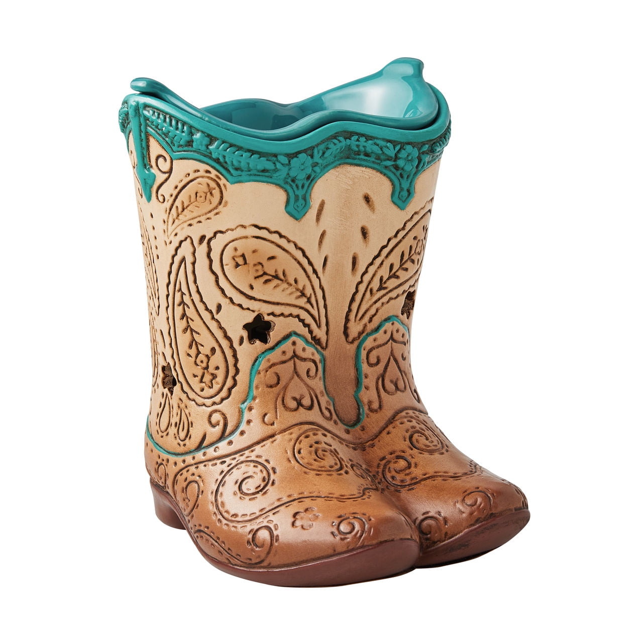 Pioneer Woman Full Size Wax Warmer Teal Boots Walmart