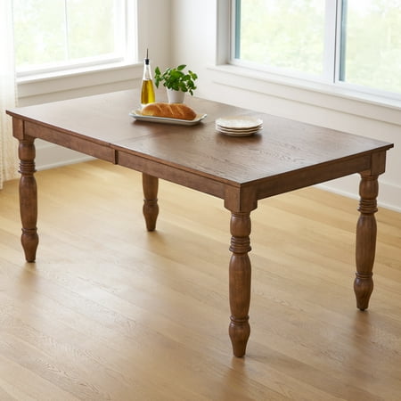 The Pioneer Woman Harper Extendable Wood Dining Table, Homestead Brown