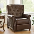 thumbnail interactive-video image 1 of The Pioneer Woman Harper Pushback Leather Recliner with Whiskey & Faux Cowhide Upholstery, 1 of 16