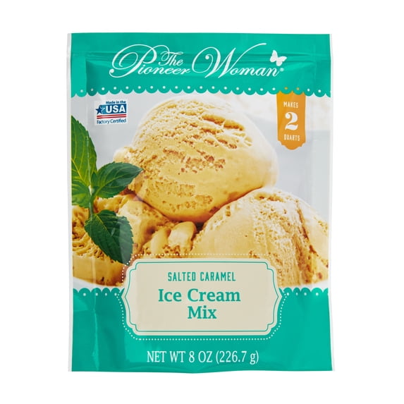 Pioneer Woman PWICMX8SLTCRM Individual 8 oz. Salted Caramel Ice Cream Mix Packet