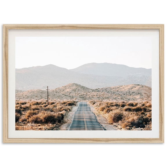 Pioneertown Desert Road Joshua Tree Wall Art Home Decor Unframed Paper Print