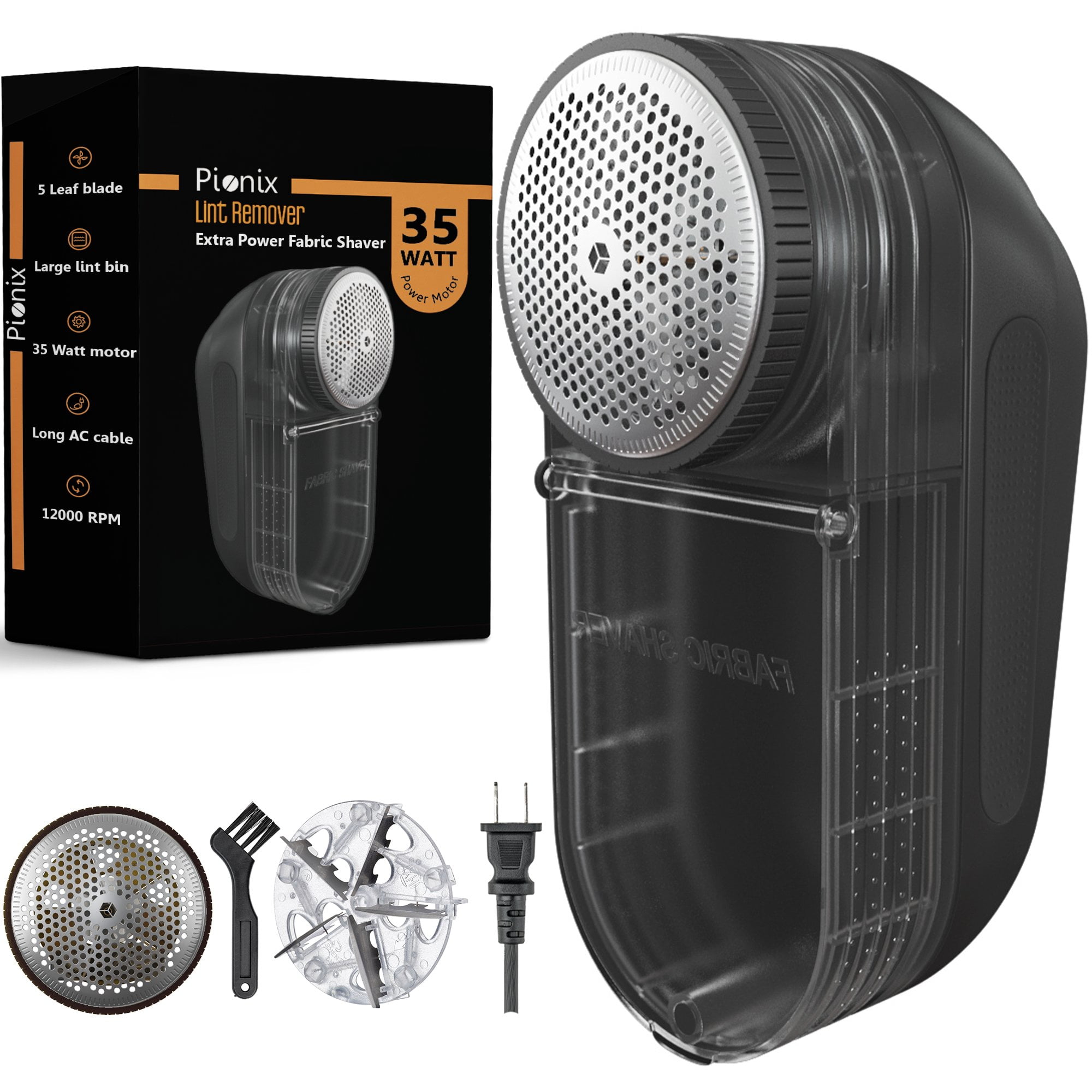 Pionix Extra Power Fabric Shaver 35W Electric Lint Remover for