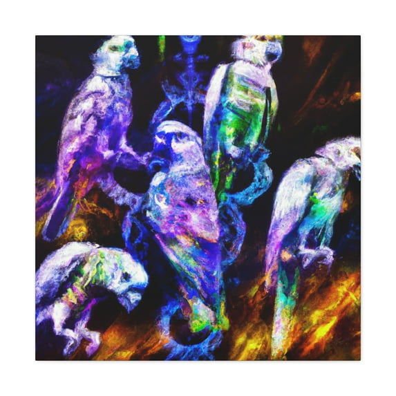 Pionus in Rococo Style - Canvas
