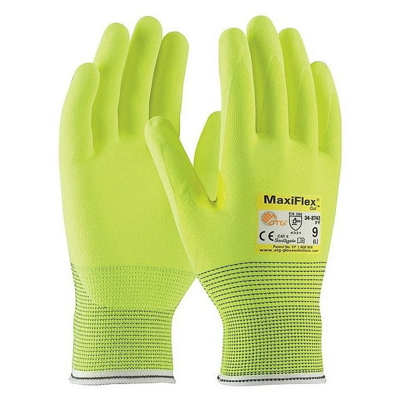 Pip Cut-Resistant Gloves,2XL,11" L,PR,PK12 34-8743FY
