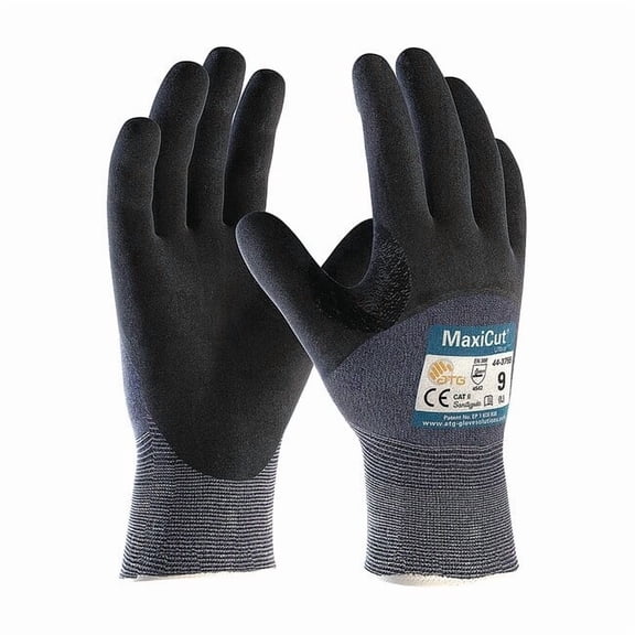 Cut-Resistant Glove, Cut Level A3 ,Dipped ,Foam Nitrile ,Sandy ,2XL 12 PK 44-3755