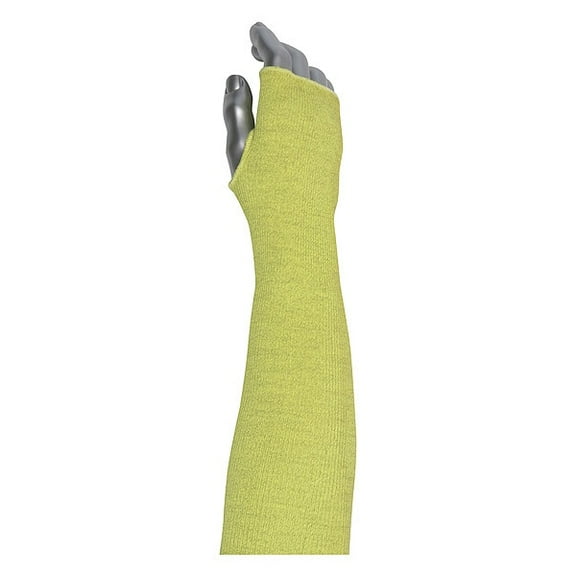 Pip Cut-Resistant Sleeve,Yellow,Knit Cuff 10-21AX18TH