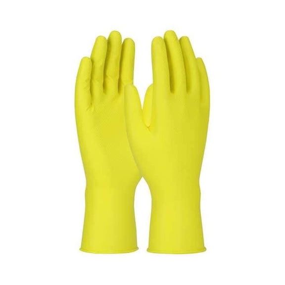 Pip Disposable Gloves, Yellow, L, 9, PK48 67-306/L