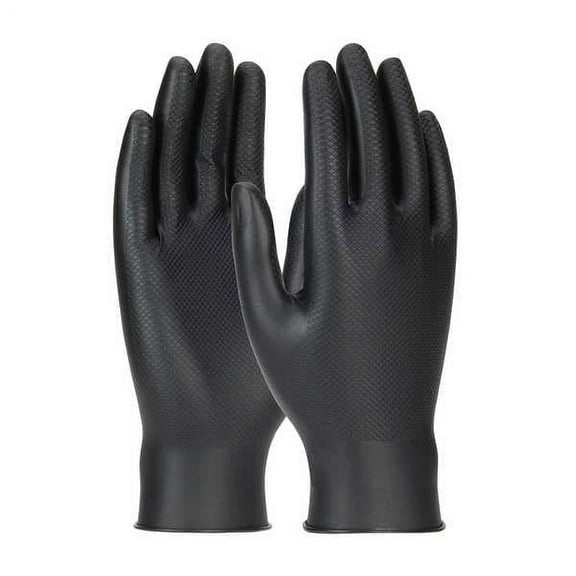 Pip Disposable Gloves, Black, L, 9, PK50 67-246/L