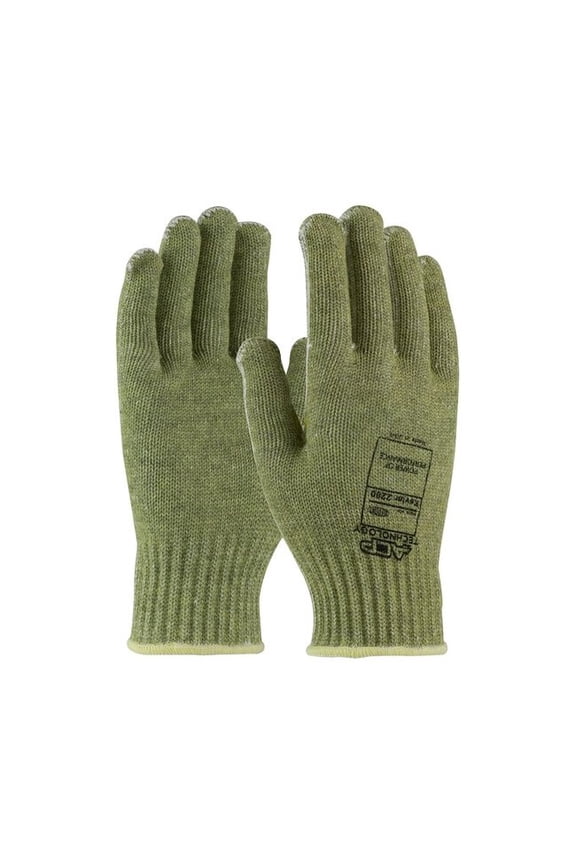 Pip Gloves, ACP/Kevlar(R), 350 Degrees F Max Temp., Green, S, 12 PK 07-KA744/S