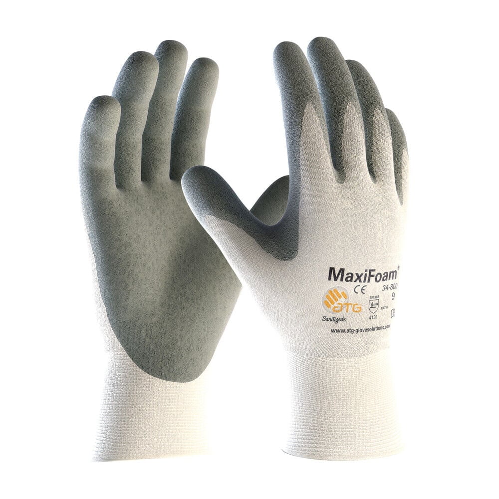 Pip Industries 34-800/M Pip Maxi Foam Foam Nitrile Coated Gloves, Gray, 1