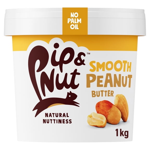 Pip & Nut Smooth Peanut Butter 1Kg, Imported from Britain