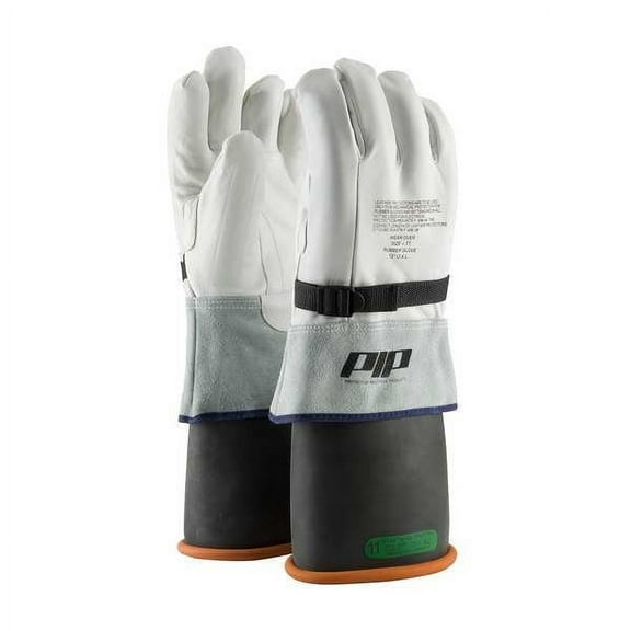 PIP Industries B676767 Top Grain Goatskin Leather Protector for Novax Gloves, Brown - Size 10