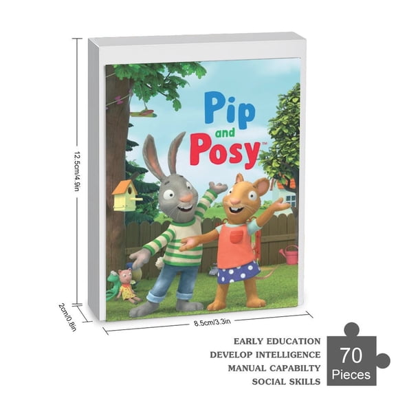 Pip and Posy Wooden Jigsaw Puzzle 35 70 120 200 300 500 1000 Piece Safe Eco-Friendly Birthday Gift Family Game