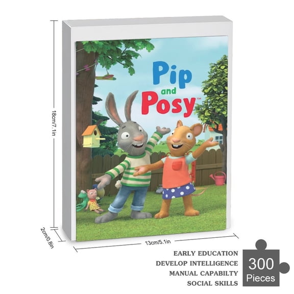 Pip and Posy Wooden Jigsaw Puzzle 35 70 120 200 300 500 1000 Piece Safe Eco-Friendly Birthday Gift Family Game