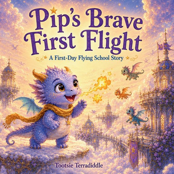 Pip's Brave First Flight: A Cozy Fantasy Picture Book About First-Day Courage for Ages 5-8, (Paperback)