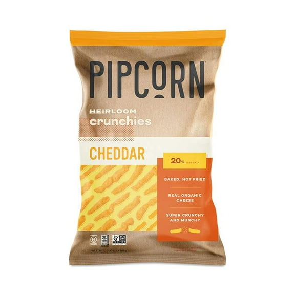 Pipcorn Crunchies Cheddar 7 oz (Pack Of 12)