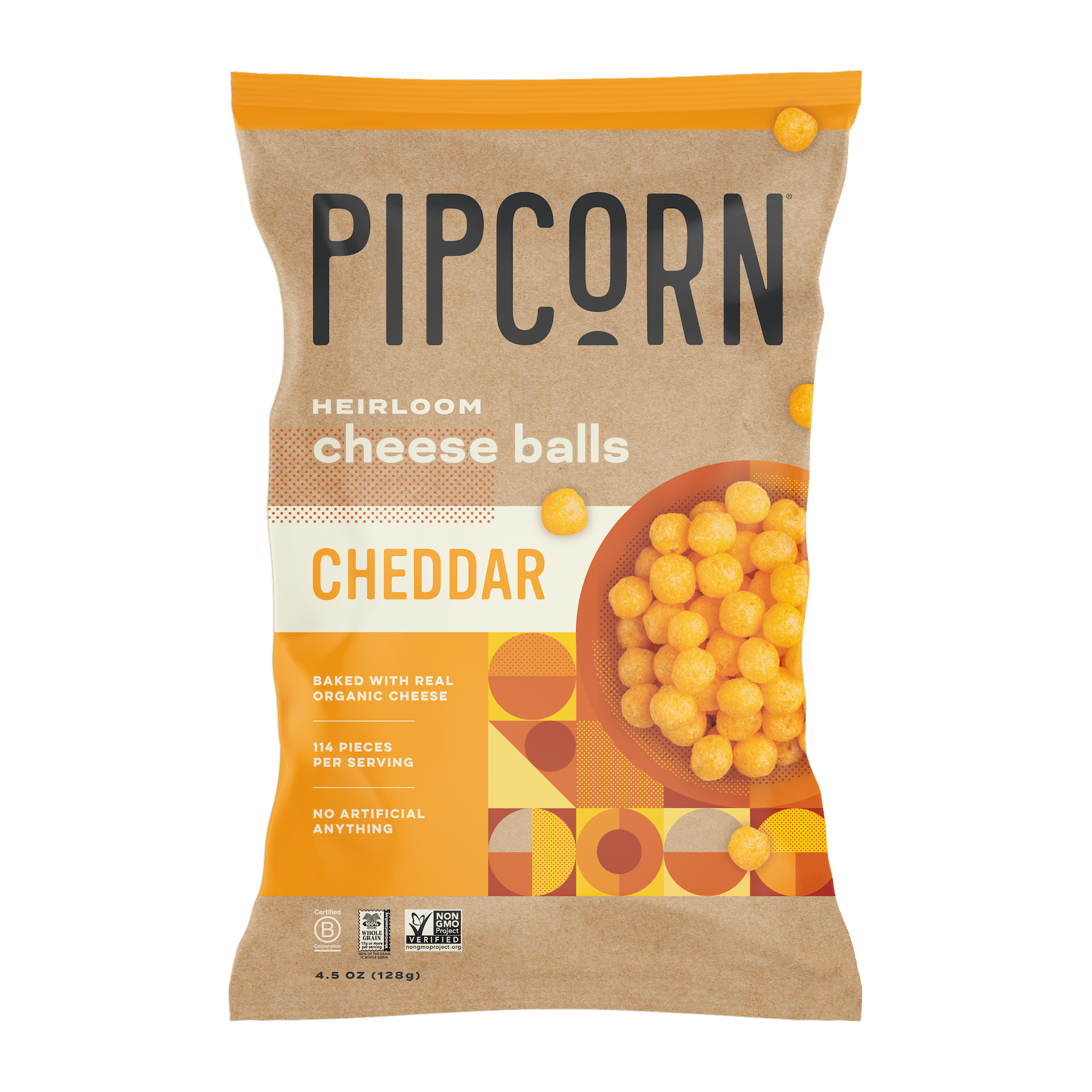 Cheese Balls  Made with Real Organic Cheese & No Artificial Flavors –  Pipcorn