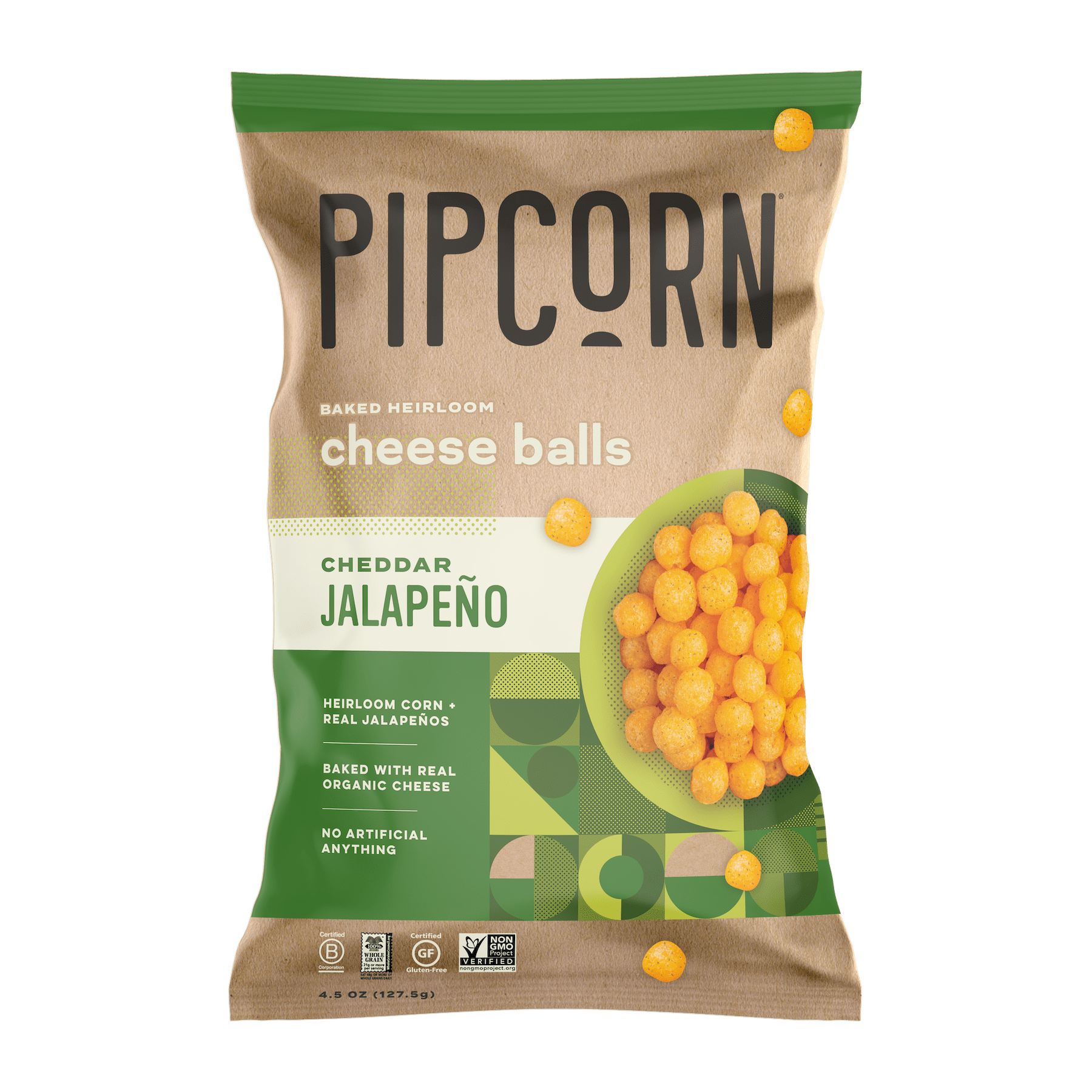 Cheese Balls  Made with Real Organic Cheese & No Artificial Flavors –  Pipcorn