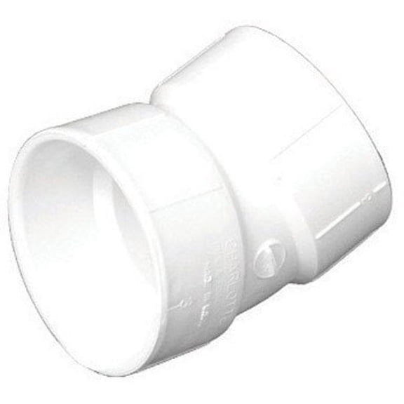 Pipe 1-1/2-in x 1-1/2-in 22-1/2-Degree PVC Hub Elbow Fitting -Qty 25, NEW