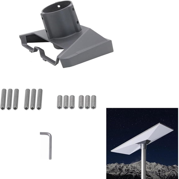 Pipe Adapter Mount for Starlink Gen 3, Aluminum Alloy Starlink Mount Adapter Kit with Installation Tool for Roof, Wall & Pole Installations