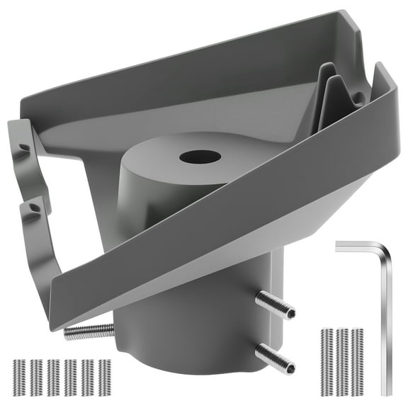 Pipe Adapter Mounting Kit for Starlink Gen 3 Aluminum Alloy Pole Adapter Mounting Kit Rustproof Pipe Adapter Installation Kit Roof Bracket Mount Plate Base for 1-2 Inch Pole