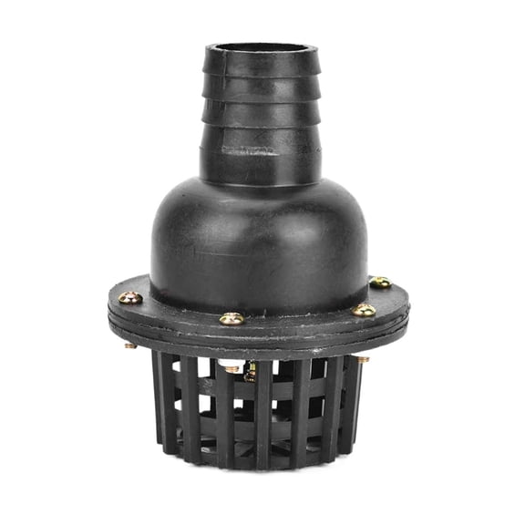Pipe Ball Valve 1.5/2/2.5/3/4 Inch Water Pump Foot Valve Black PVC Low Pressure Flat Check Valve For Fluid Machine ,Easy to Operate