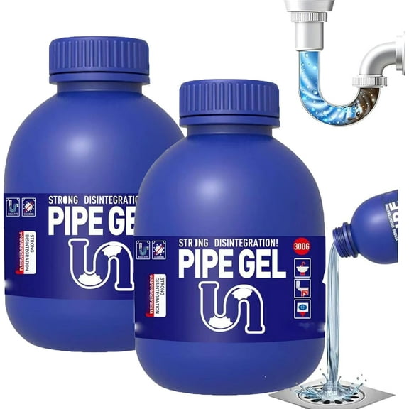 Pipe Bobo Drain Cleaner 2026 new 300ml Professional Strength Clog Remover for Bathroom Kitchen Toilet Sewer Pipes Fast Unclogging(1PCS)