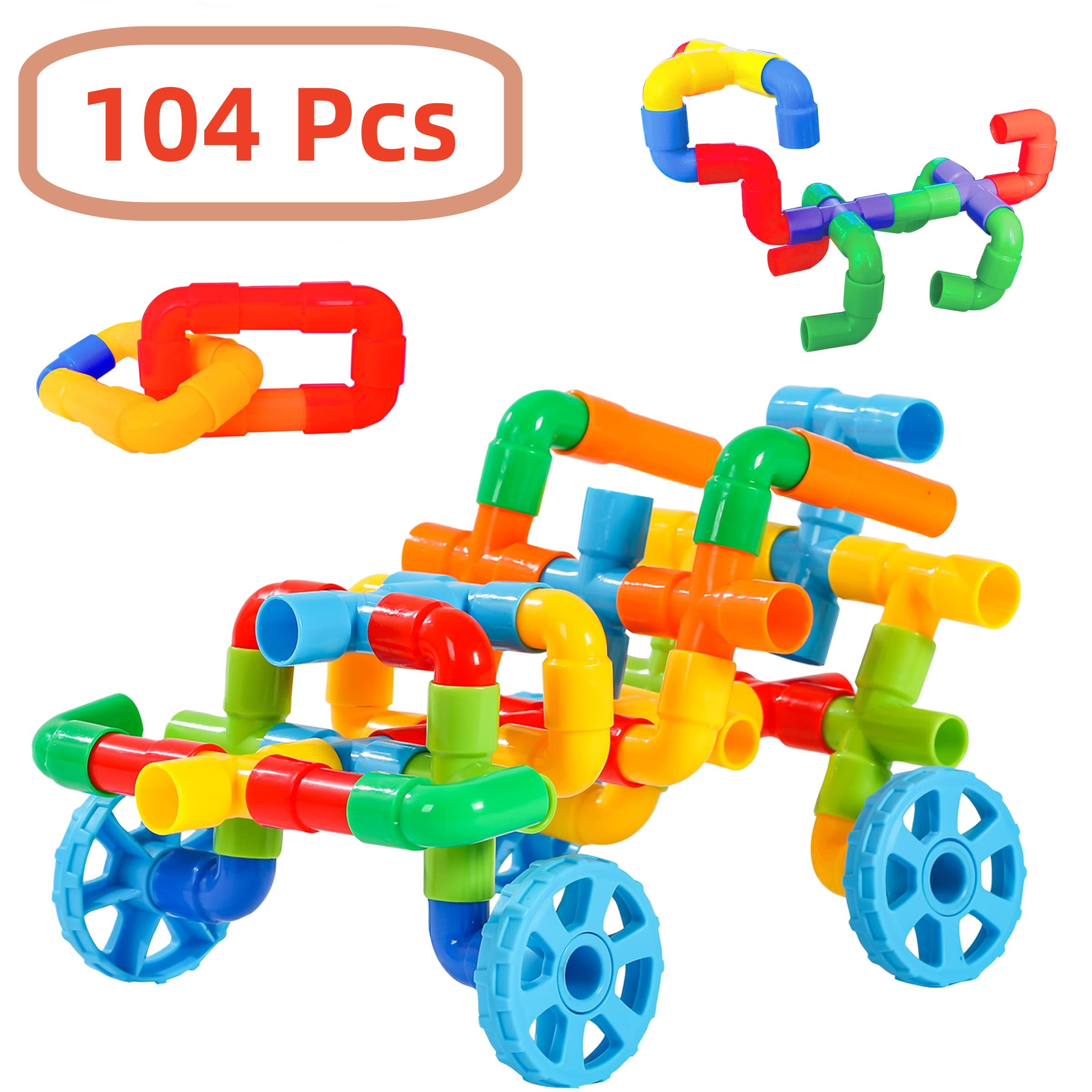 Pipe Building Toys, Early Learning Educational Tubular Pipes, Kids