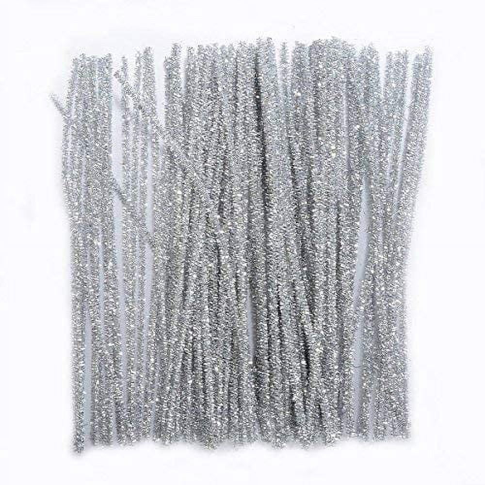 Pipe Cleaners, 100 PCS 12 Inch Glitter Sparkle Creative Arts Stems Pipe ...