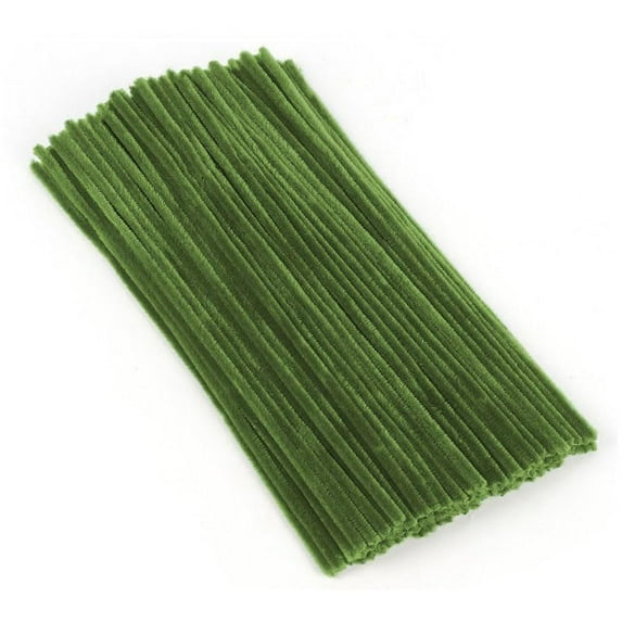 Pipe Cleaners, 100 Pieces Chenille Stems Craft, 12 inch Long Fluffy Pipe Cleaners for Creative DIY Art Craft Projects, Home Decoration Supplies yingchongjiaju