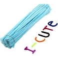 thumbnail image 1 of Pipe Cleaners 30cm Glitter Chenille Stems Pipe Cleaners Kids Plush Colorful Pipe Cleaner Toys Handmade DIY Craft Supplies Craft Pipe Cleaners (Color : Light Blue, Size : 50pcs), 1 of 1