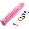 thumbnail image 1 of Pipe Cleaners 30cm Glitter Chenille Stems Pipe Cleaners Kids Plush Colorful Pipe Cleaner Toys Handmade DIY Craft Supplies Craft Pipe Cleaners (Color : Pink, Size : 50pcs), 1 of 1