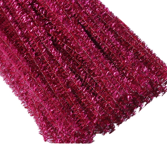 Pipe Cleaners Bulk 100 Pieces 12 Inch Golden Glitter Craft Stems, Fuzzy Sticks DIY Art Supplies for Christmas Birthday Party Decorations and Craft Projects
