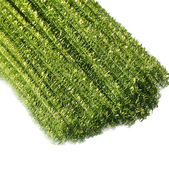 Pipe Cleaners Bulk 100 Pieces 12 Inch Golden Glitter Craft Stems, Fuzzy Sticks DIY Art Supplies for Christmas Birthday Party Decorations and Craft Projects