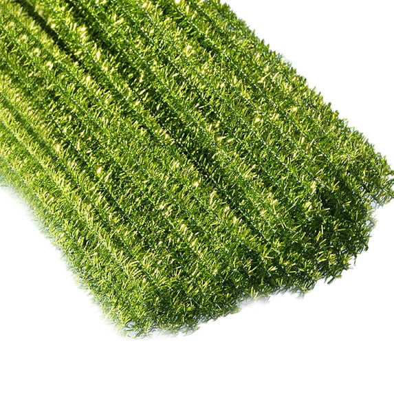 Pipe Cleaners Bulk 100 Pieces 12 Inch Golden Glitter Craft Stems, Fuzzy Sticks DIY Art Supplies for Christmas Birthday Party Decorations and Craft Projects