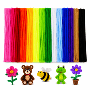 Pipe Cleaners Craft, 1000PCS Pipe Cleaners Bulk for Arts and Crafts Supplies Multi-Color Chenille Stems DIY Flower Project Room Decor,Christmas Decorations Creative Toys Gift 12inch*6mm,20colors