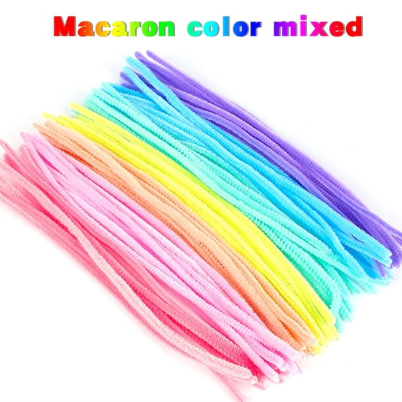 Pipe Cleaners Craft Supplies 100 Pack - Chenille Stems for DIY Arts and Crafts - Bendable Twisting Rods for Floral Arrangements and Home Decor Projects
