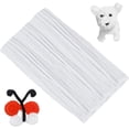 thumbnail image 1 of Pipe Cleaners Craft Supplies - 100pcs White Pipecleaners Craft Kids DIY Art Supplies, Pipe Cleaner Chenille Stems, White Pipe Cleaners Bulk (6 mm x 12 inch), 1 of 4