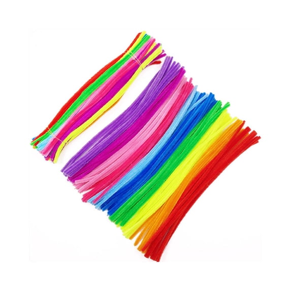 Pipe Cleaners for Crafts | Stems for DIY Projects | 100 Count Assorted Colors | 12 Inch Bendable Stems for Floral Arrangements, Classroom Activities, and Kids Art Projects