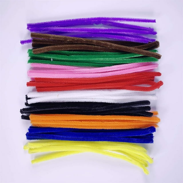 Pipe Cleaners Giant Thick Long Bright Coloured 50 pack 30cm Craft Stems ...