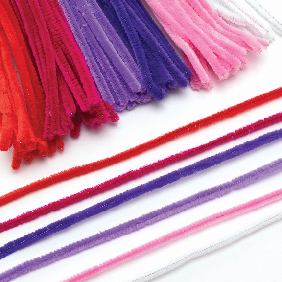 Pipe Cleaners-Pack of 200, Kids Valentine's Craft Supplies (FC410), Assorted