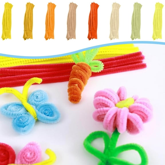 Pipe Cleaners Set for Diy Arts and Crafts Decorations, Chenille Stems for Classroom Projects and Holiday Party Favors, Colorful Pipe Cleaners for Youth Crafts and Christmas Stocking Akmoler