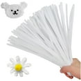 thumbnail image 1 of Pipe Cleaners Topboutique 200 Pcs Chenille Stems Craft Supplies Fuzzy Chenille Stems Pipe Cleaners Art&Craft DIY Projects (12inch*7.2mm,White), 1 of 7