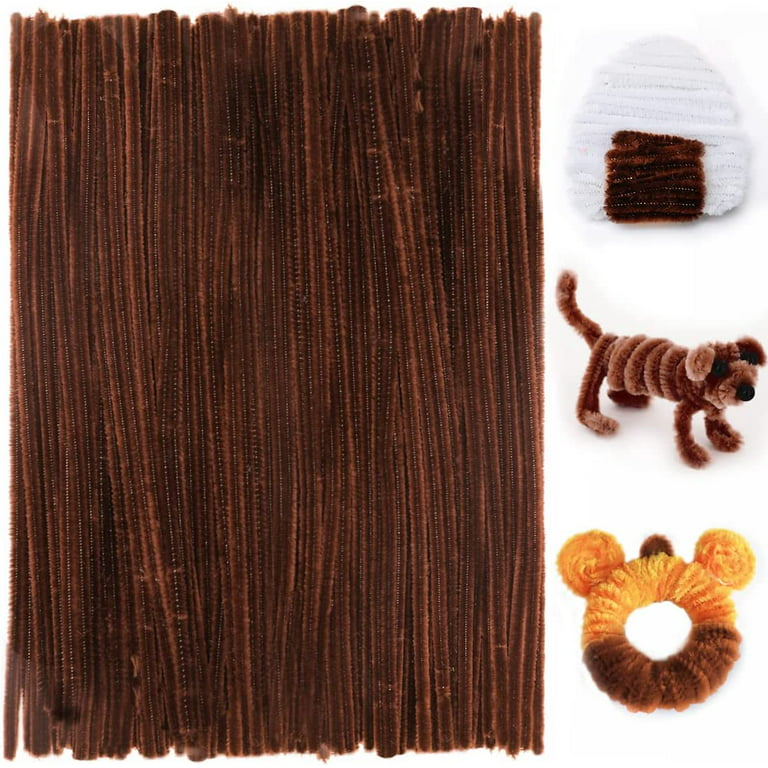 Pipe Cleaners for Crafts (200pcs in Brown), 12 inch Long Pipe Cleaners,  Brown Pipe Cleaners.u2026