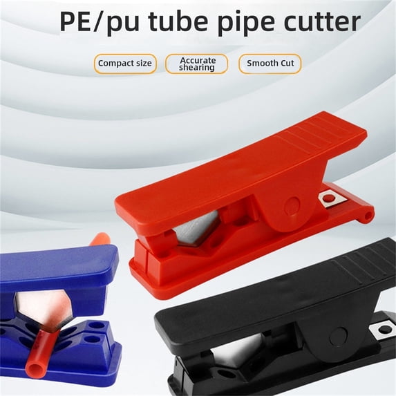 Pipe Cutter Tool with Ergonomic Handle for 4 16mm PU Water Pipe Installation Includes 1 Piece (Red)