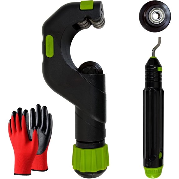 Pipe Cutter, Tubing Cutter Set 3/16" to 2" Outer Diameter, Copper Pipe Cutter, Tube Cutter with Deburring Tool, Copper Cutter, Pipe Cutter Tool for Copper, and Thin Stainless Steel Tube