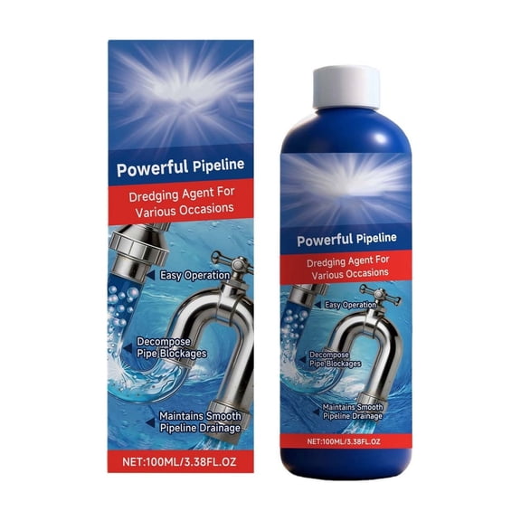Pipe Drain Cleaner Powerful Clog Remover For Sinks Showers Tubs 100ml 3.4 Oz 1 Pack