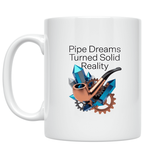 Pipe Dreams Turned Solid Reality - Material Science Enthusiast - 11 oz Ceramic Coffee Mug