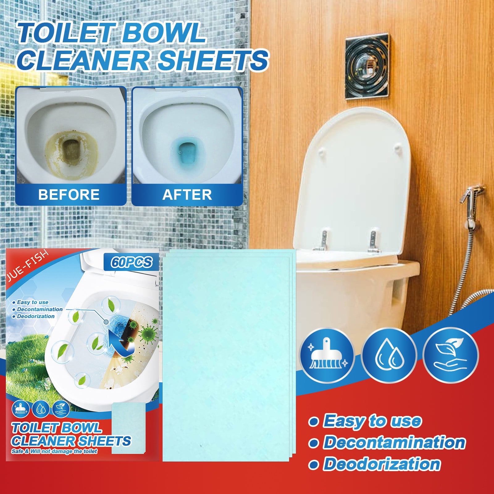 Pipe Dredge, Powerful Sink Bombs Fast Foaming Pipe Cleaner Powder