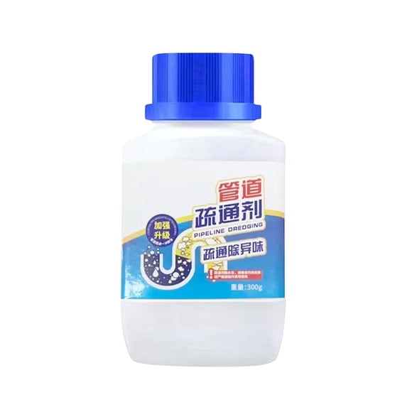 Pipe Dredge Powerful Sink Bubble Bombs Fast Foaming Pipe Cleaner Powder With Degreasing Action, Plastic Bottle For Kitchen Toilet Drain Clog Removal, 4.7X3.1X1.9In 0.65Lb